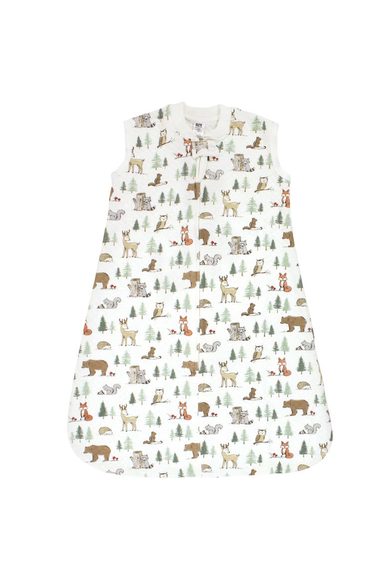 Premium Quilted Sleeveless Wearable Sleep Sack, Main, color, Forest Animals