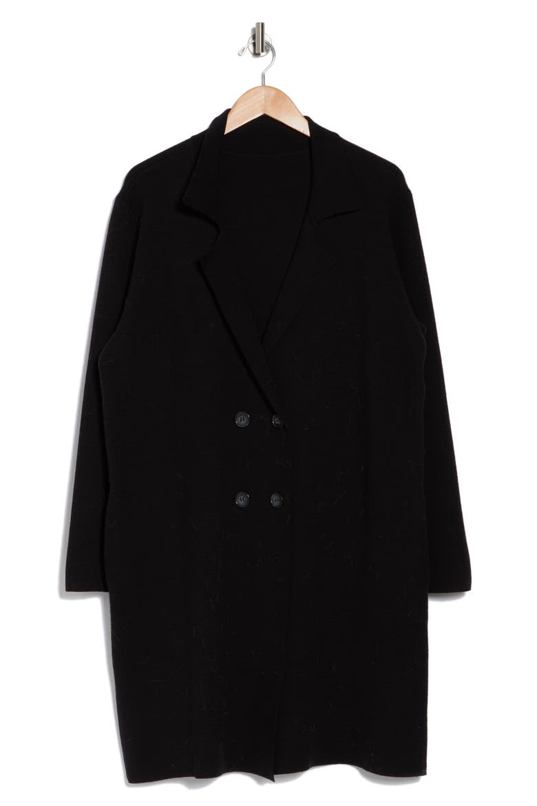 Dakota Double Breasted Coat, Alternate, color, BLACK