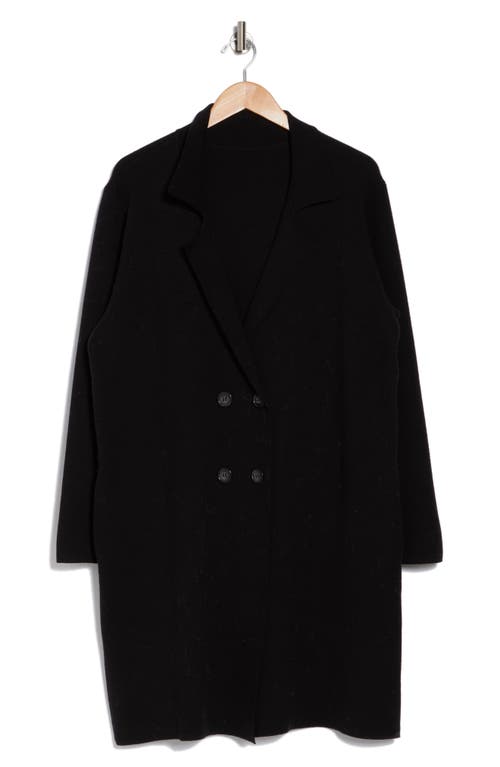 By Design Dakota Double Breasted Sweater Coat In Black