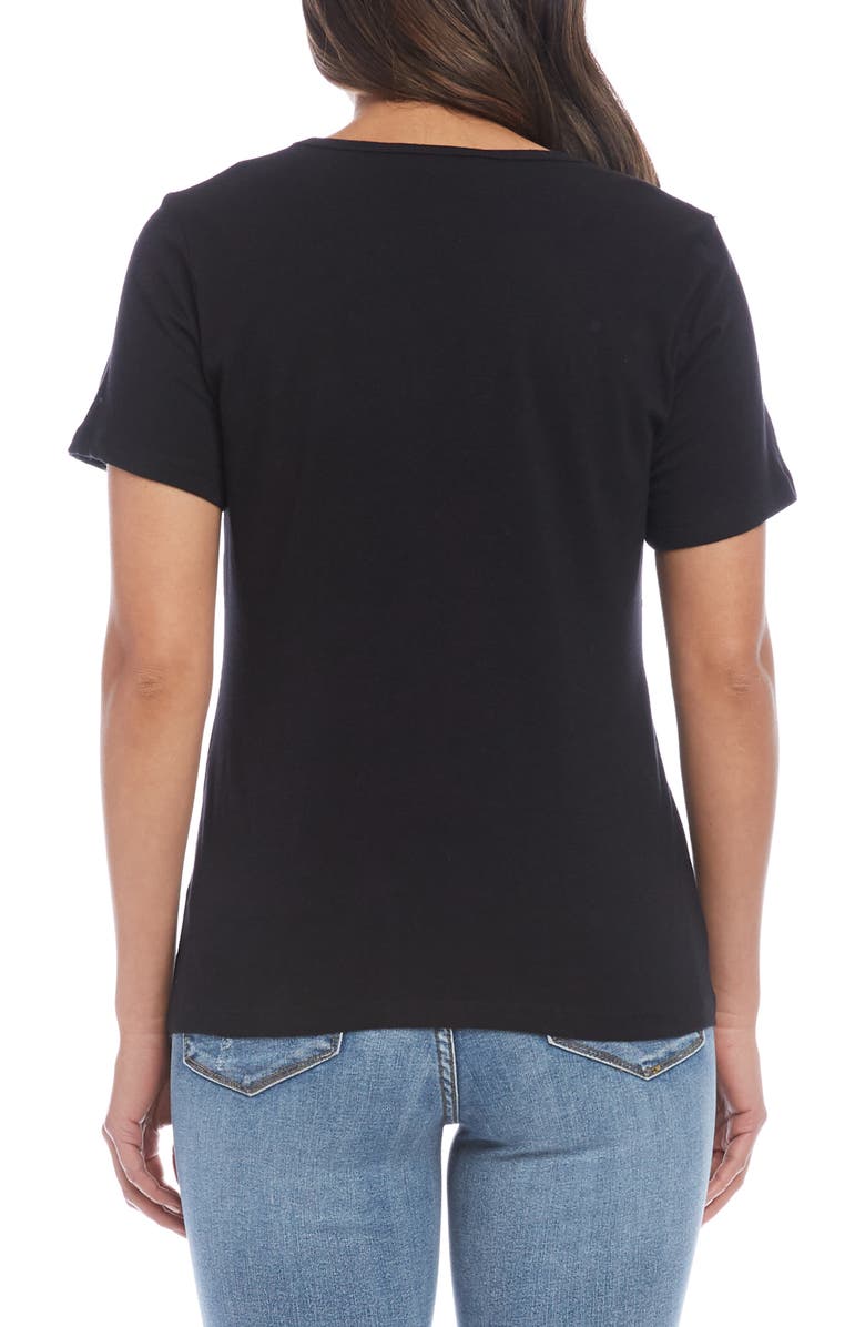 Karen Kane Crewneck Tee, Alternate, color,