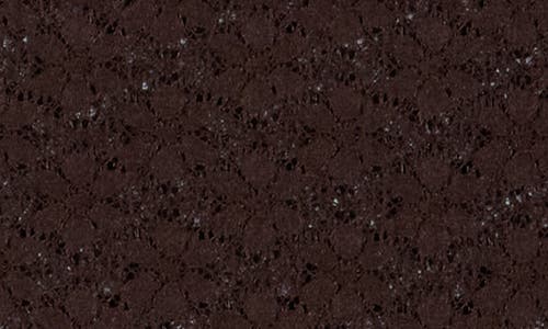 Sanctuary Mock Neck Lace Top In Brown