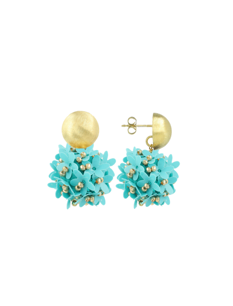 CE SQ Sequin Flower Globe M - Aquamarine #70-B