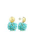 LOTT.gioielli CE SQ Sequin Flower Globe M - Aquamarine #70-B