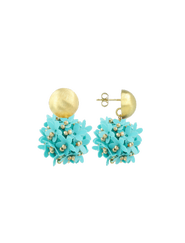 LOTT.gioielli CE SQ Sequin Flower Globe M - Aquamarine #70-B