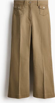 H&M Flared Ankle-length Trousers