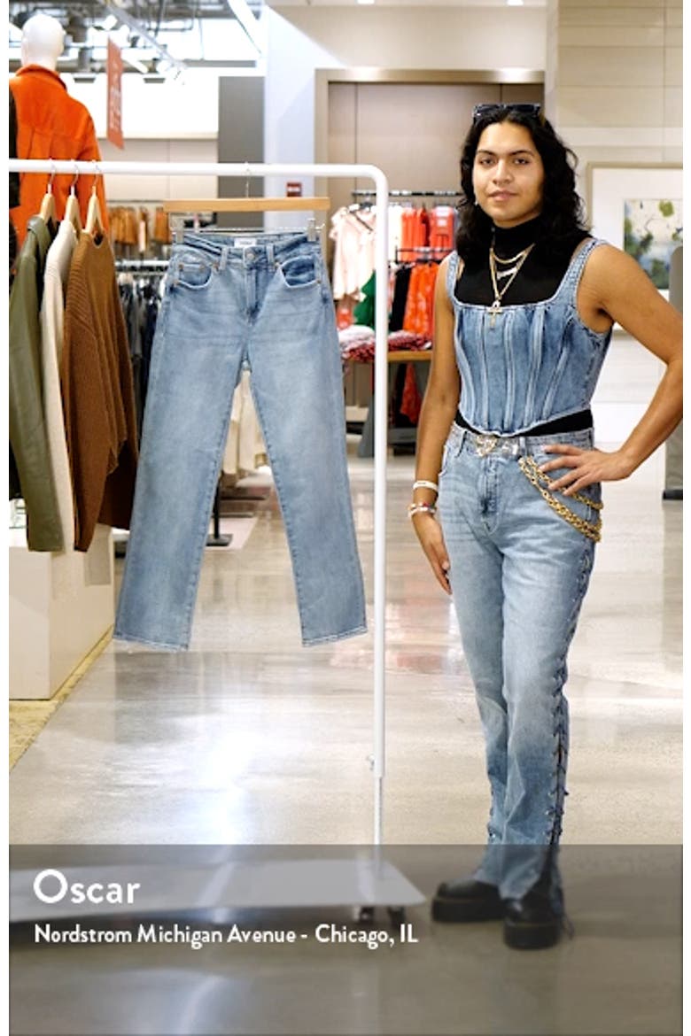 Monroe High Waist Slim Cigarette Jeans video