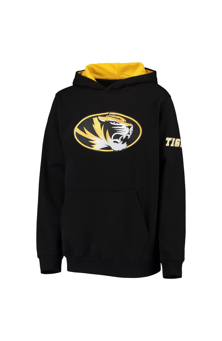 STADIUM ATHLETIC Youth Stadium Athletic Black Missouri Tigers Big Logo Pullover Hoodie, Alternate, color, Black