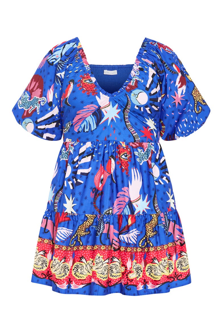 Simono Fit & Flare Minidress, Alternate, color, CALISTA