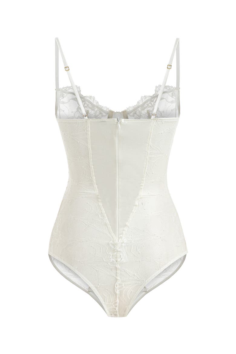 Calista Bodysuit, Alternate, color, White