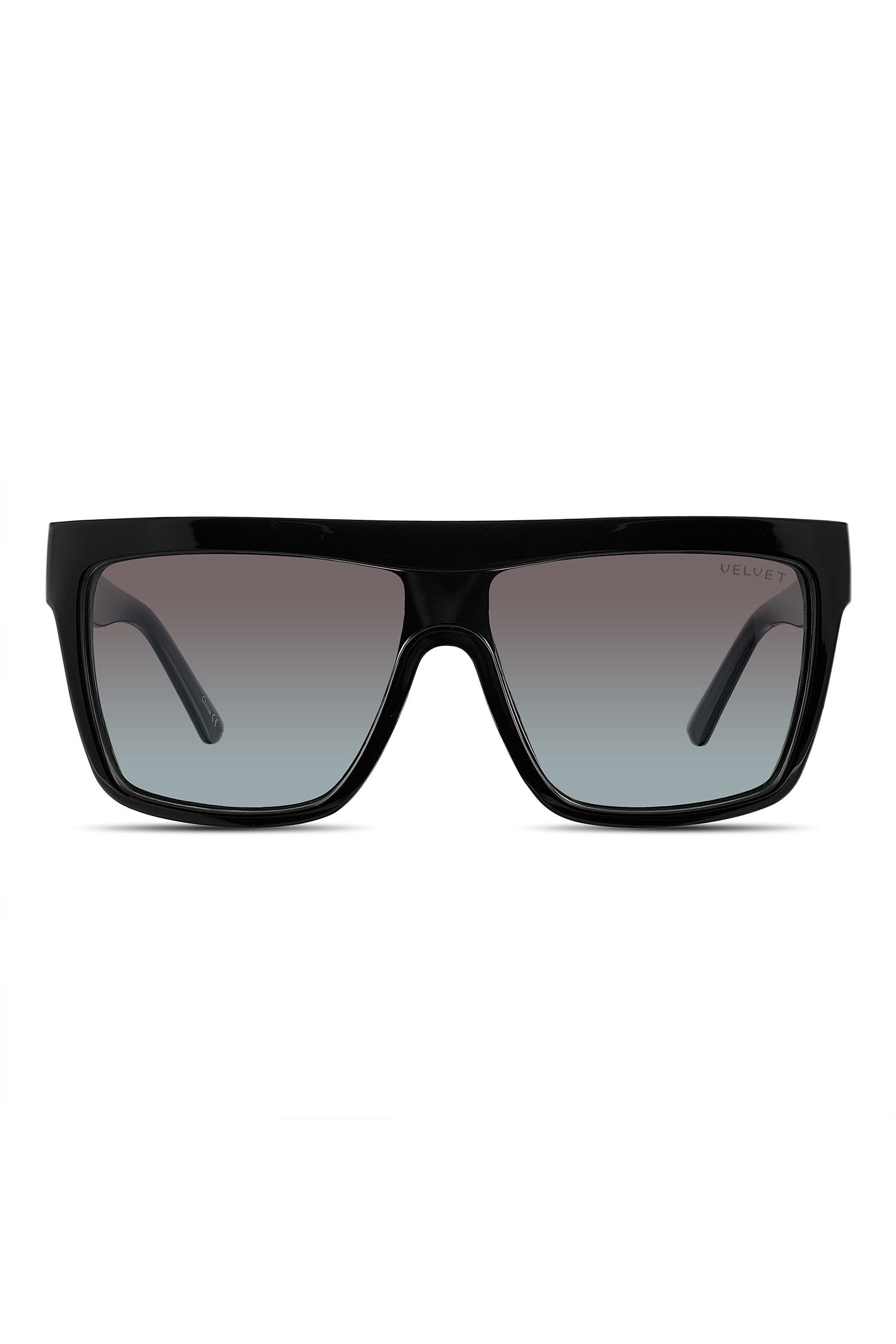 Velvet Eyewear Melania Sunglasses in Black Aqua 