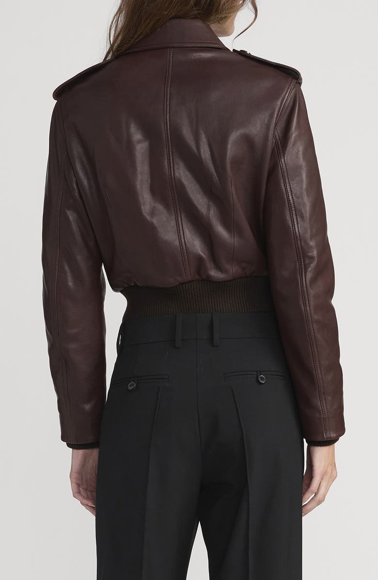FRAME The Aviator Leather Jacket, Alternate, color, Americano