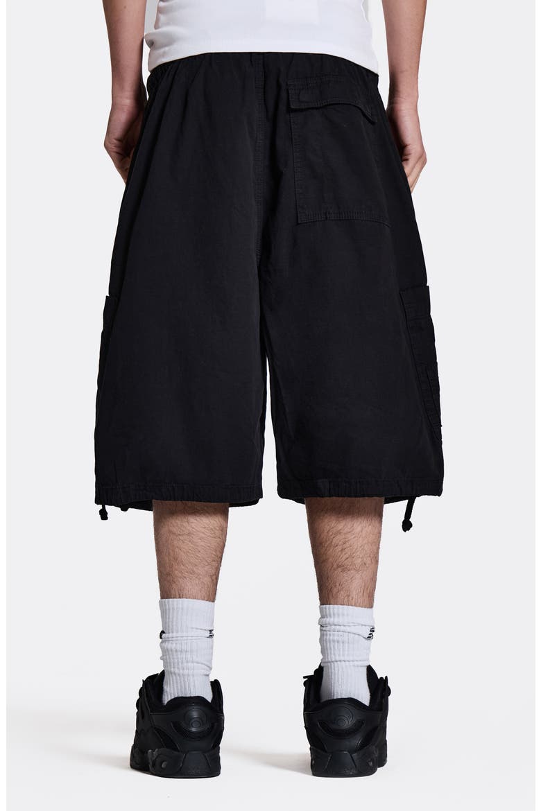 Cargo Parachute Shorts, Alternate, color, BLACK