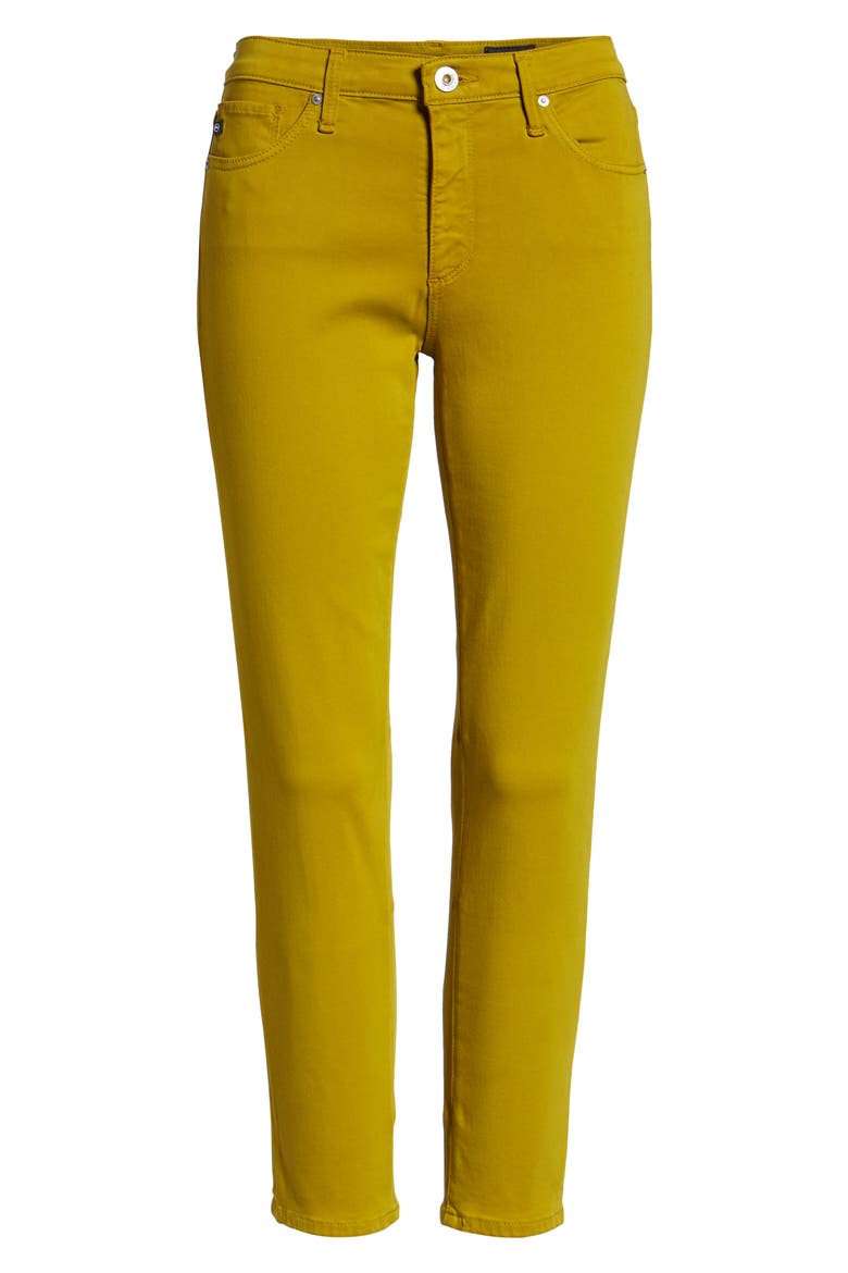 The Prima Mid Rise Crop Cigarette Jeans, Alternate, color, LIMELIGHT