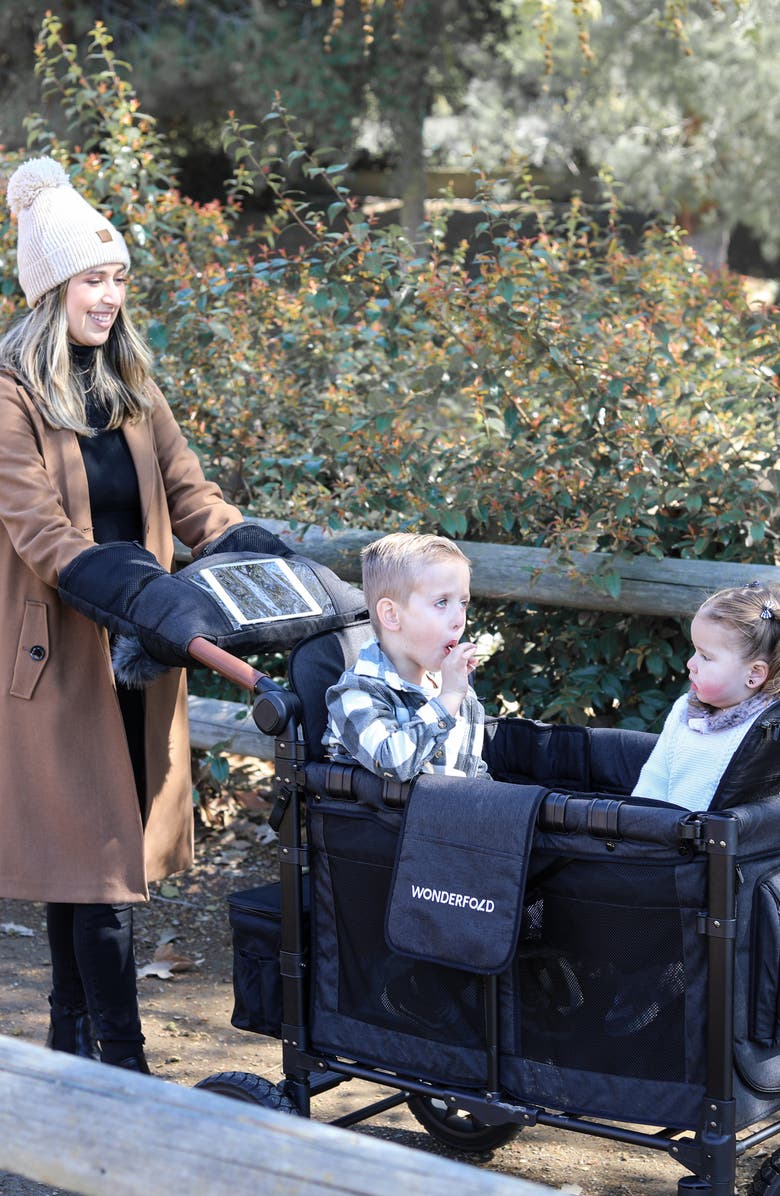 WonderFold W2 Luxe 2-Passenger Multifunctional Stroller Wagon, Alternate, color, Charcoal Gray