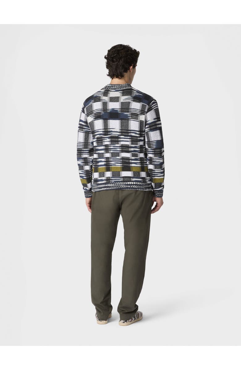 Missoni Cotton-blend Cardigan With Check Pattern, Alternate, color, Multicoloured