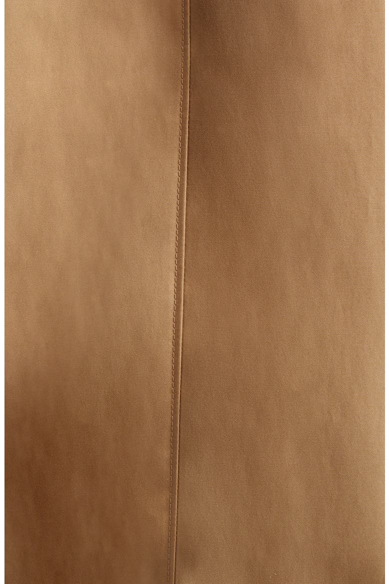 Tesora Water Repellent Short Trench Coat, Alternate, color, BROWN