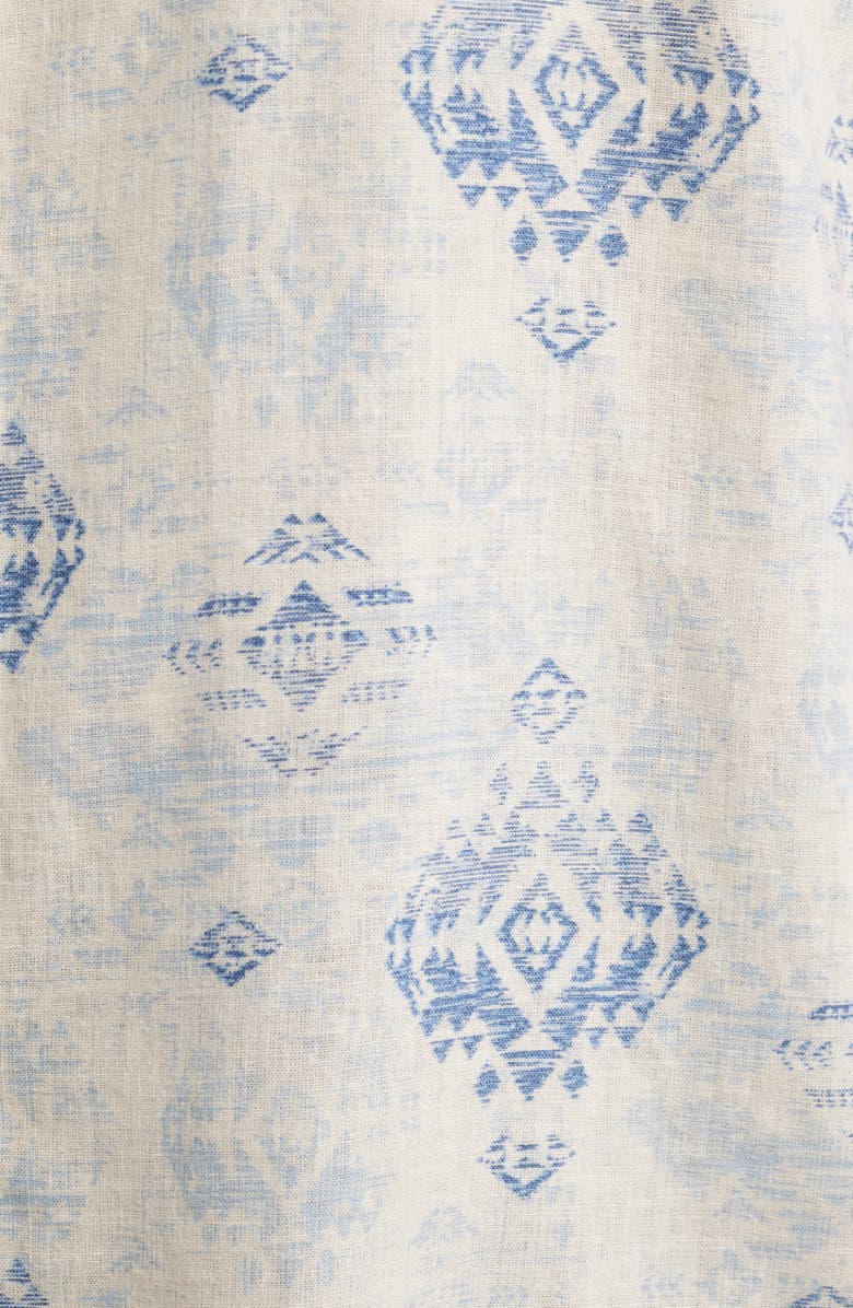 Pendleton Dawson Printed Short Sleeve Linen Blend Button-Up Shirt, Alternate, color,