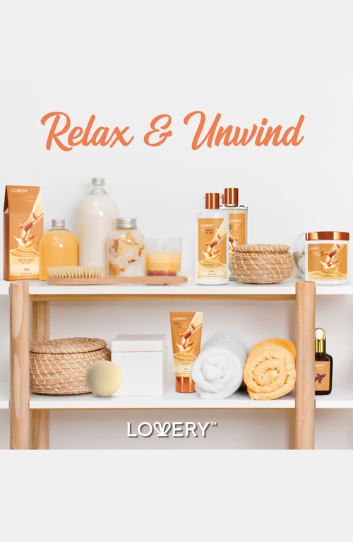 Lovery Almond Milk And Honey Spa Kit, 9 Piece In Nude