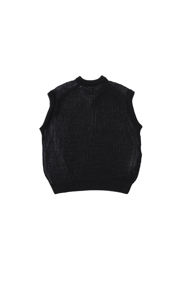 vowels Knitted Vest, Alternate, color, Black