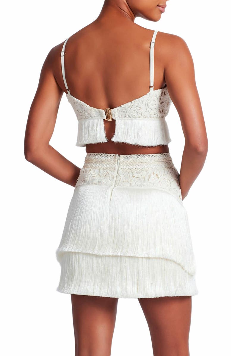 PatBO Crochet Fringe Cropped Top, Alternate, color, 