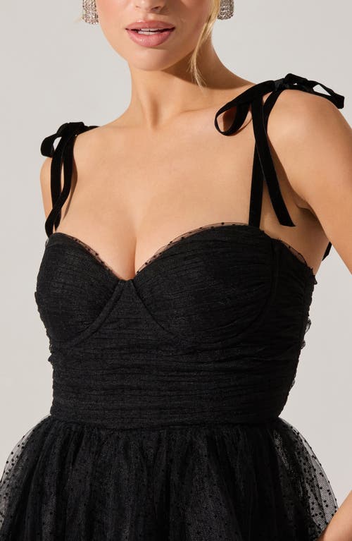 Astr The Label Karyme Tie Strap Midi Dress In Black