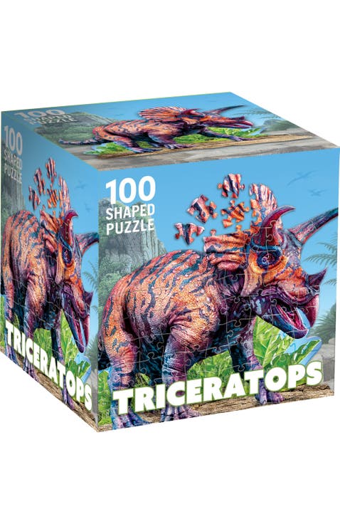 Triceratops 100 Piece Shaped Puzzle
