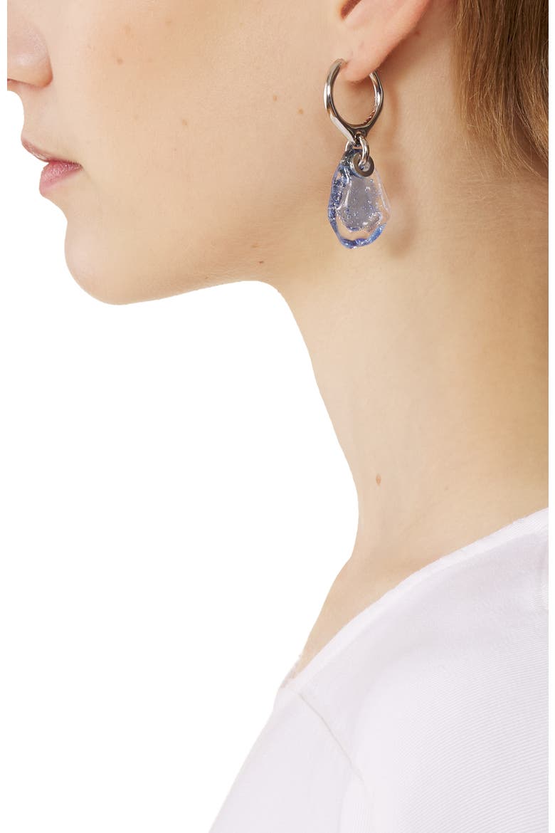 Aurore Hoop Earrings, Alternate, color, Blue/Transparent