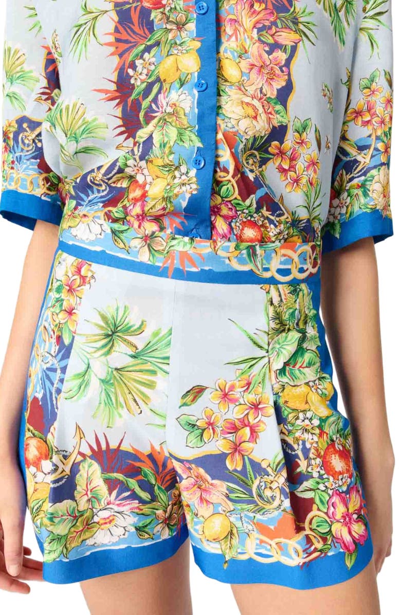 maje Patterned shorts, Alternate, color,