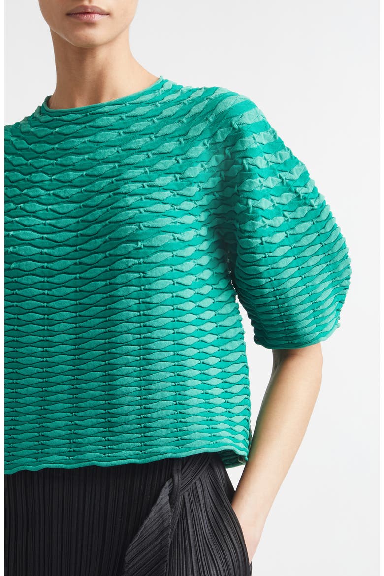 Colorful Mushroom Knit Top, Alternate, color, GRASS GREEN