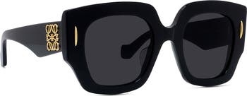 Loewe Anagram 50mm Small Geometric Sunglasses | Nordstrom
