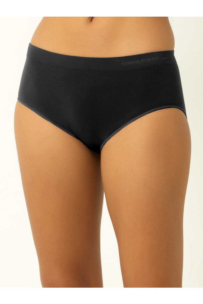 Seamless Modal Blend Brief 5-Pack, Alternate, color, Black