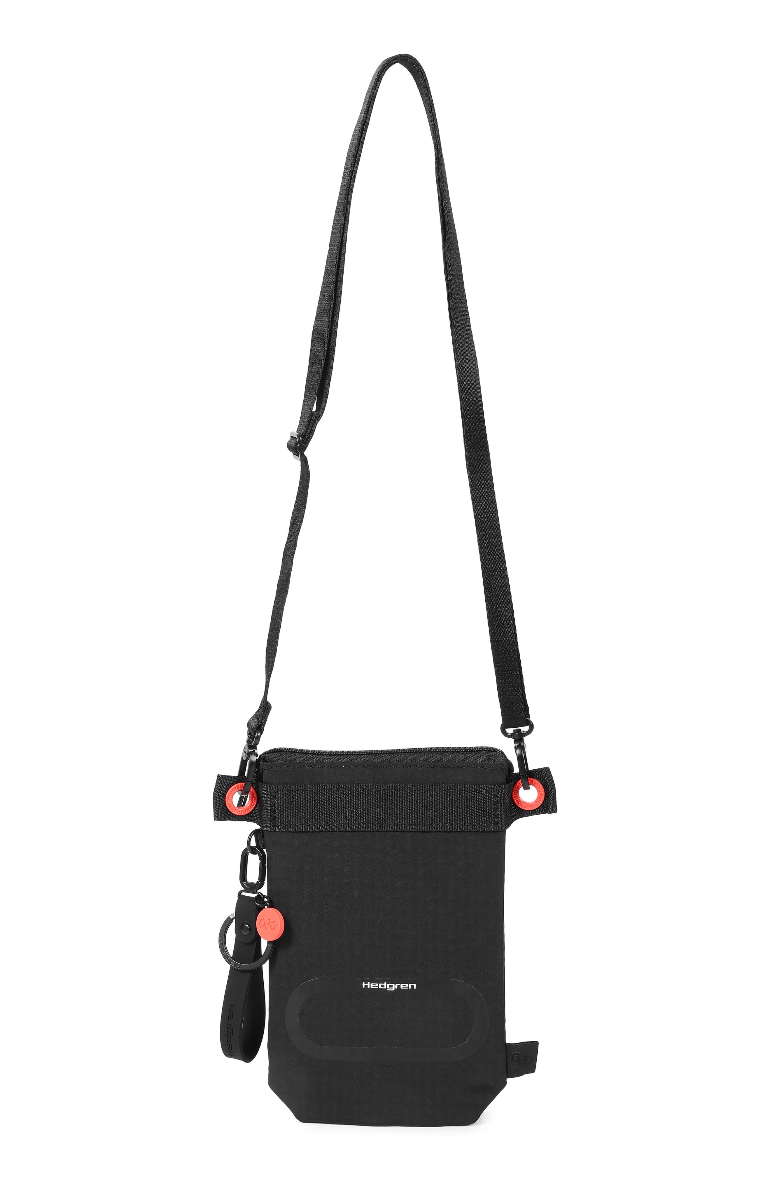 OTU Vertical RFID Crossbody Bag, Alternate, color, BLACK/ BLACK