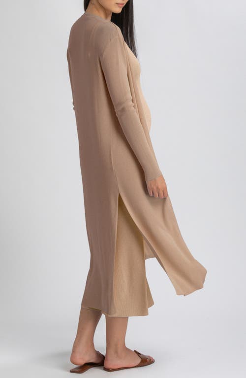 Pietro Brunelli Maternity Longline Side Slit Maternity Cardigan