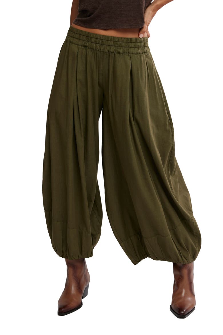 Moonflower Balloon Pants, Main, color, SAGE