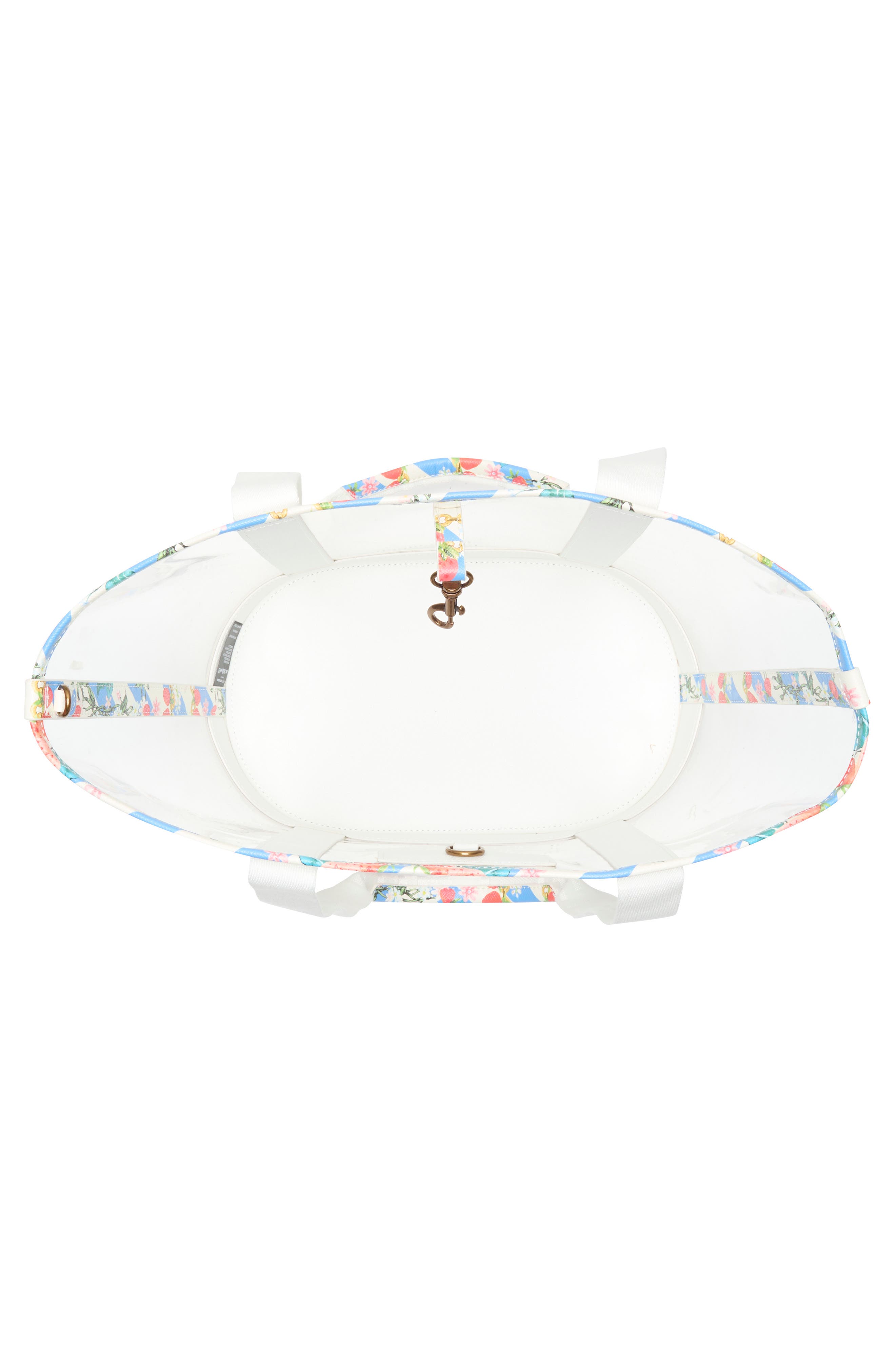 Kurt Geiger London Hampstead Vinyl Tote, Alternate, color, Open White