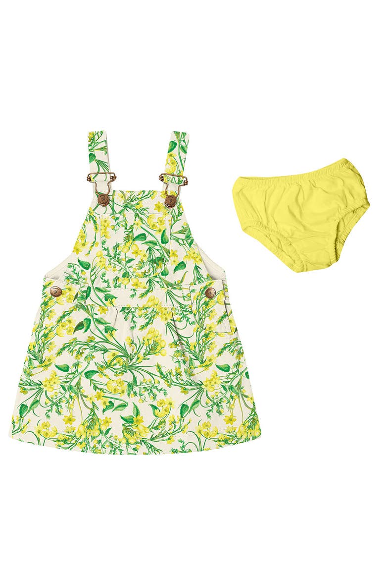 Print Overall Dress, Main, color, Ditsy
