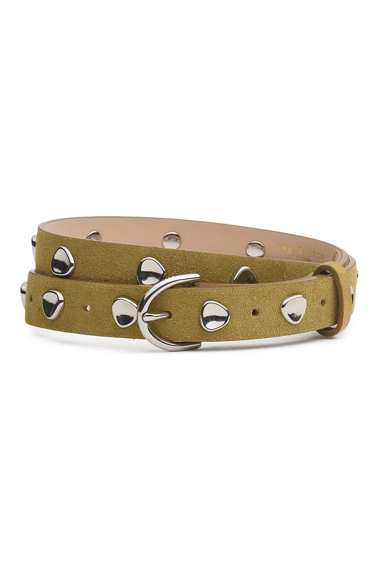 Brynn Suede Belt, Main, color, FENNEL SUEDE