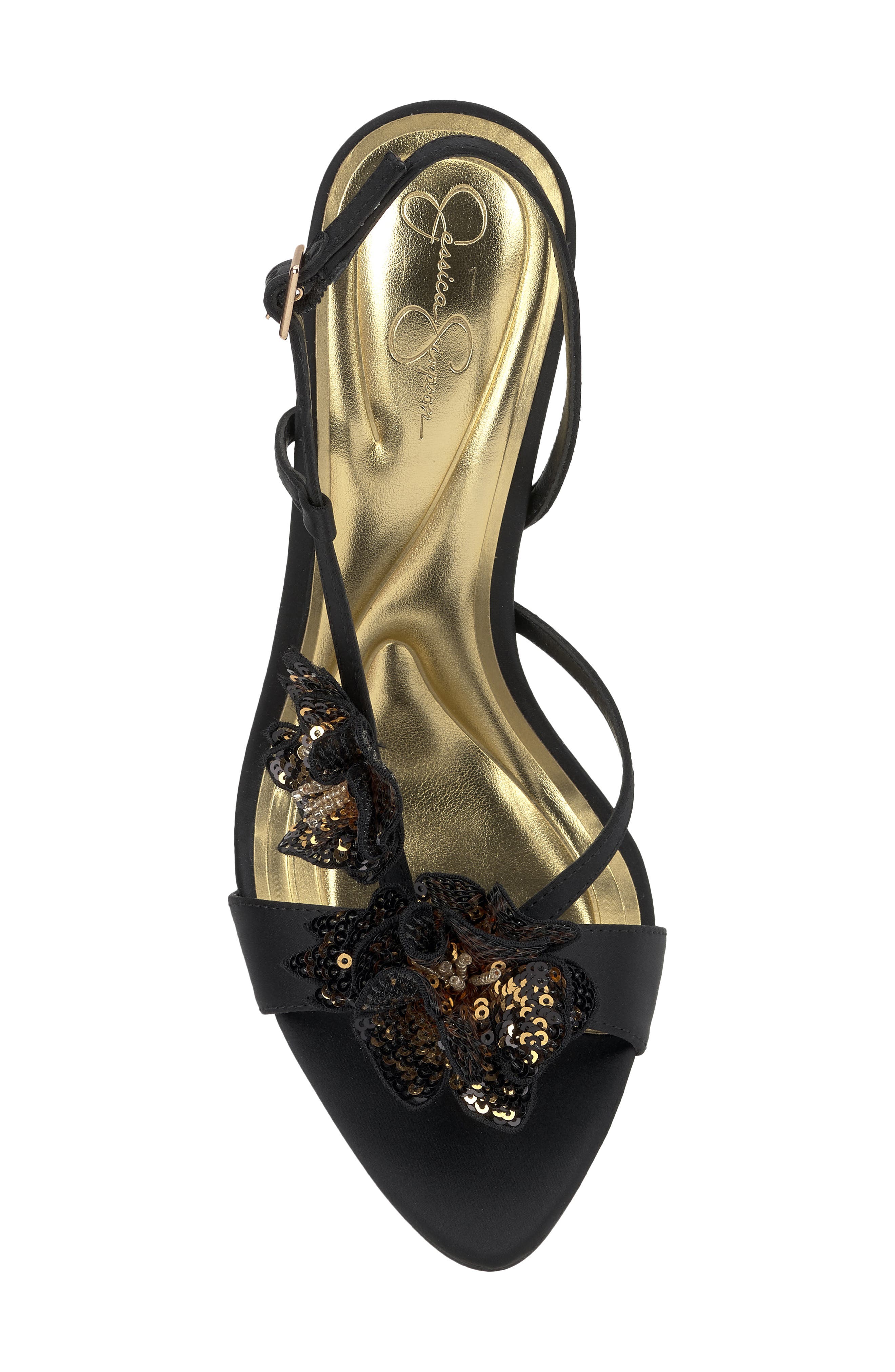 Jessica Simpson Nivory Half d'Orsay Sandal, Alternate, color, Black