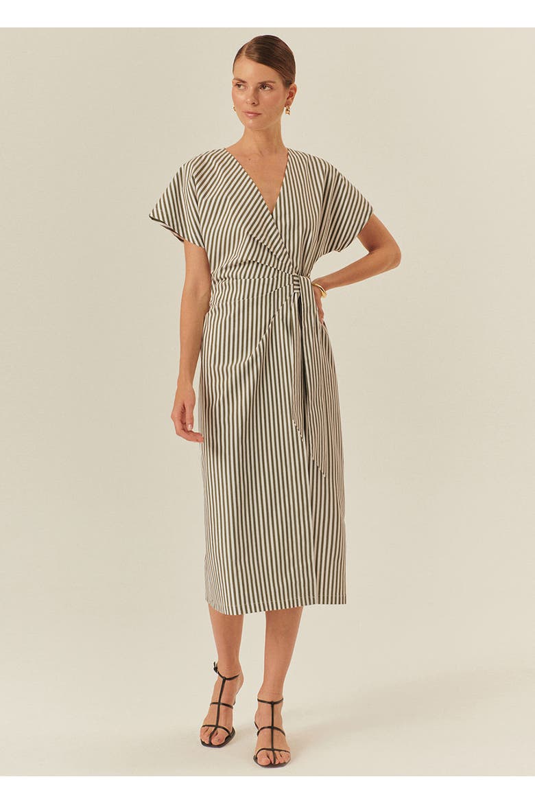 Collins Midi Dress, Main, color, KHAKI BONE