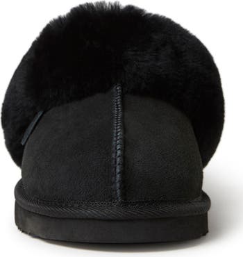 Sydney Water Resistant Genuine Shearling Scuff Slipper - Wide Width Available