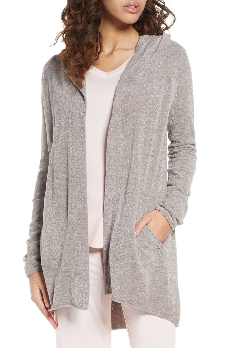 Barefoot Dreams<sup>®</sup> CozyChic<sup>™</sup> Ultra Lite Hooded Cardigan, Main, color, 