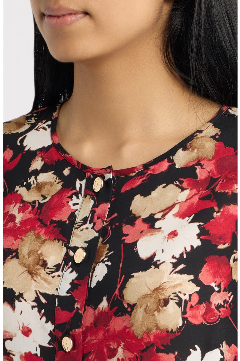 Floral Long Sleeve Top, Alternate, color, ANNE BLACK MULTI