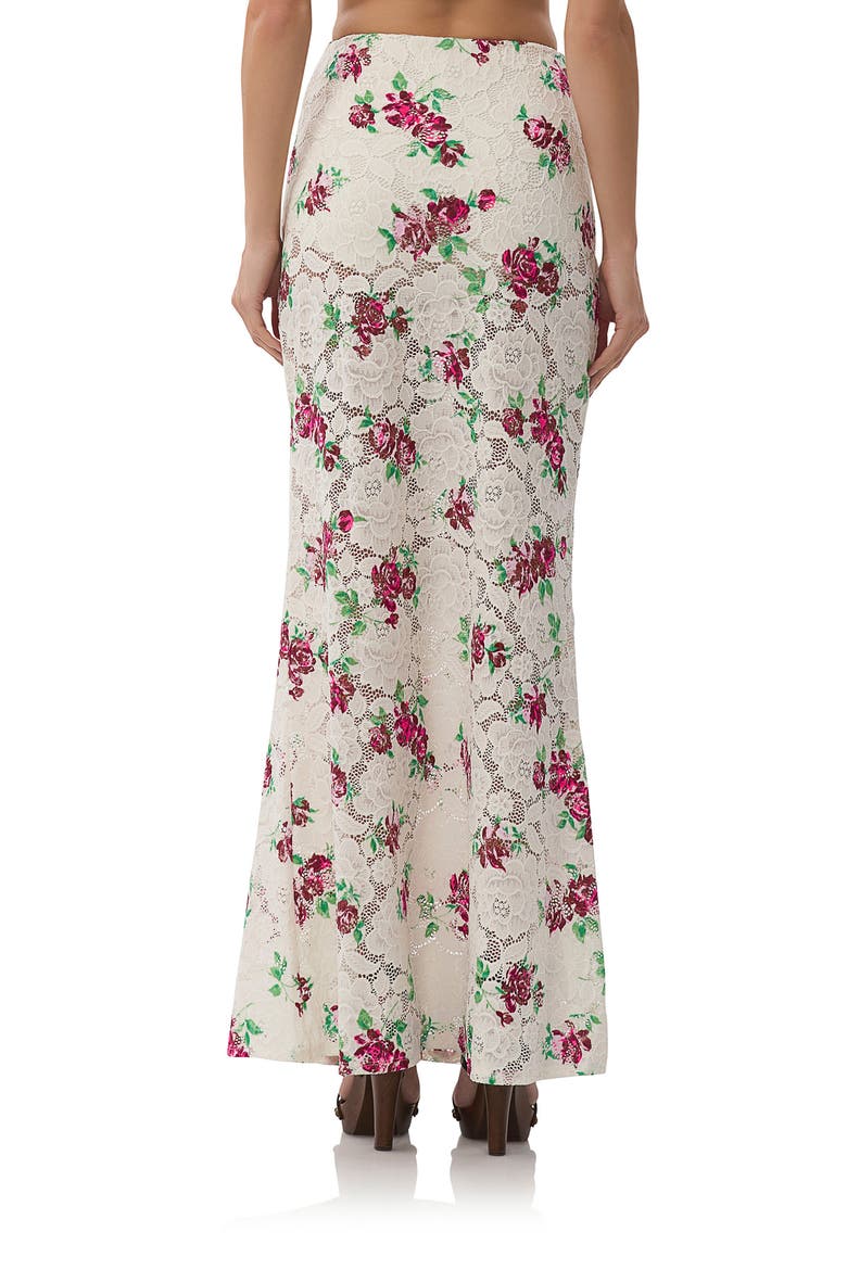 Caella Floral Lace Maxi Skirt, Alternate, color, ROMANCE ROSE