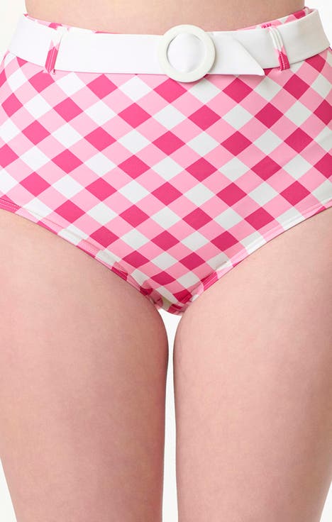 High Waisted Belted Redondo Swim Bottoms