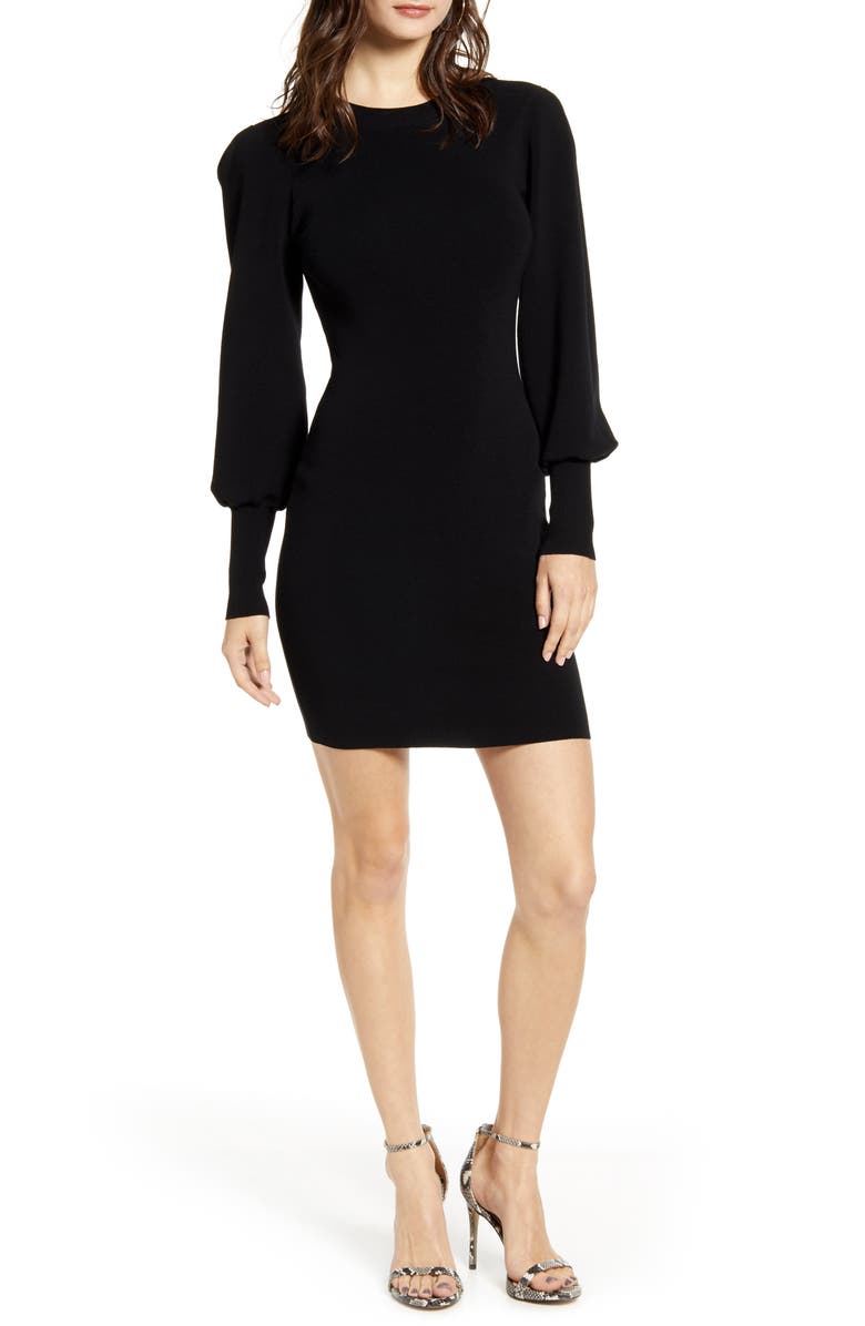 Leith Long Sleeve Sweater Dress, Alternate, color, 