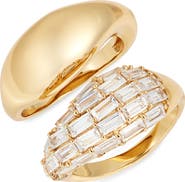 Nordstrom Set of 2 Cubic Zirconia Sculpted Rings