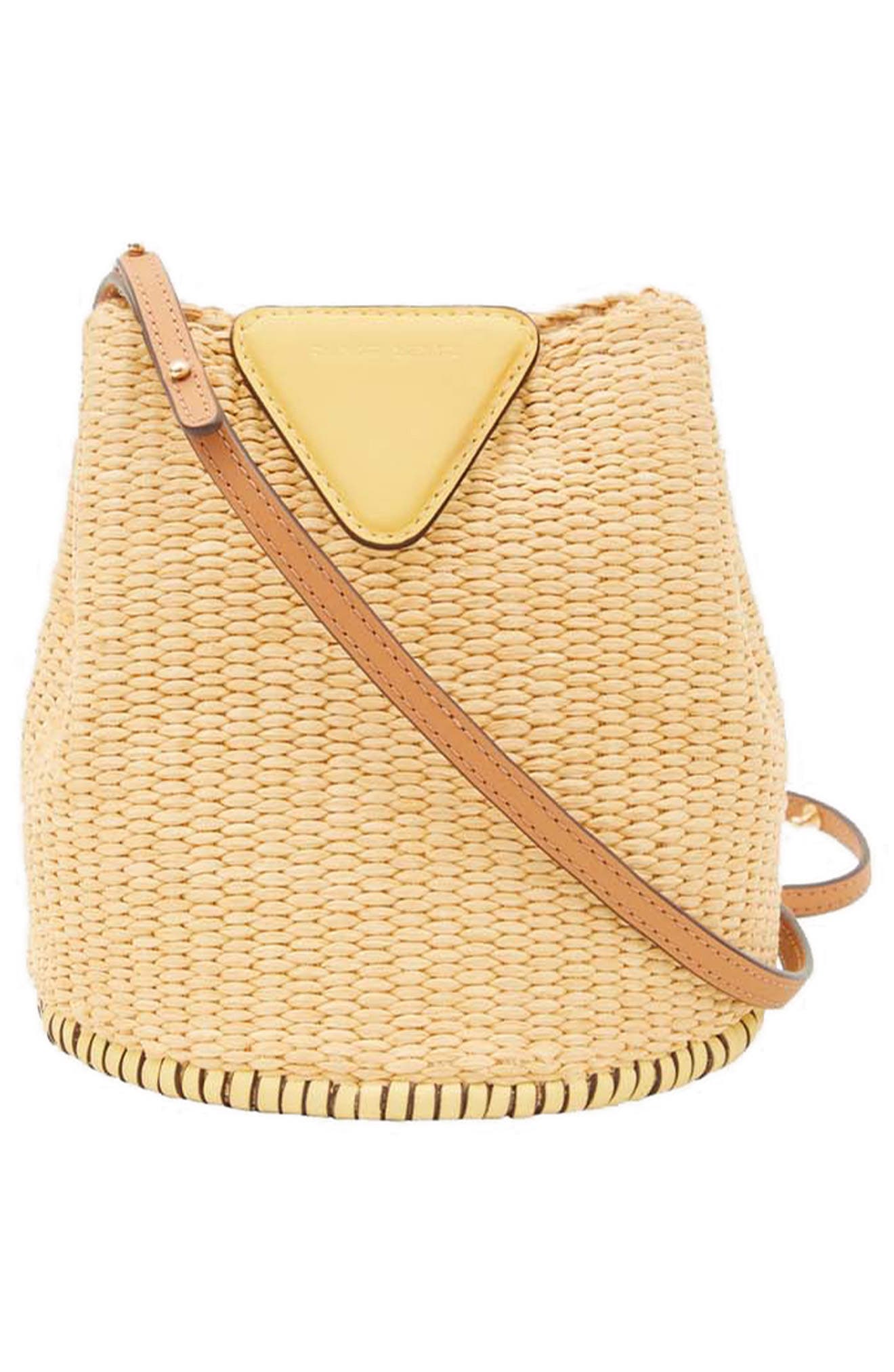 Danse Lente X-Small Josh Raffia One-Shoulder Bag, Alternate, color, 