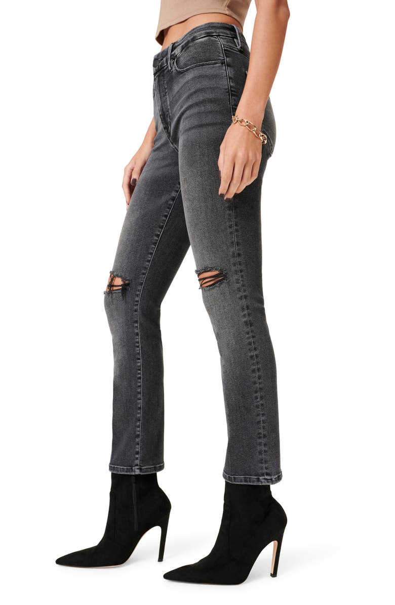 Good American Always Fits Ripped Ankle Skinny Jeans, Alternate, color, 