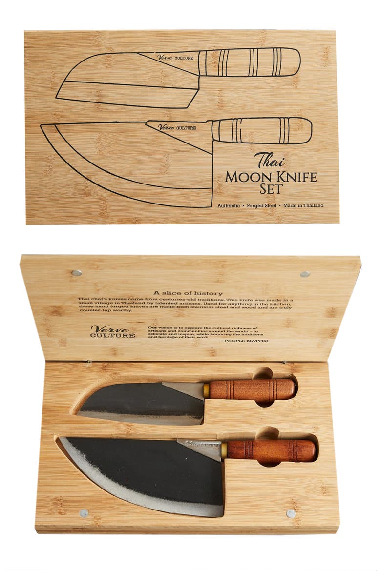 Thai Moon Knife Set, Main, color, SILVER