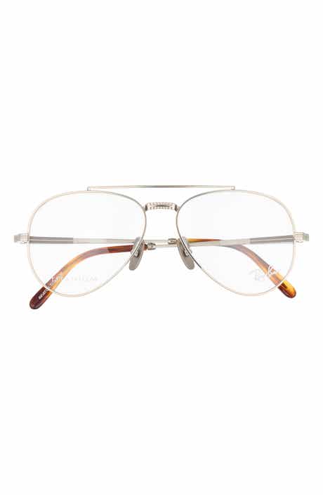 Aviator 55mm Titanium Optical Glasses